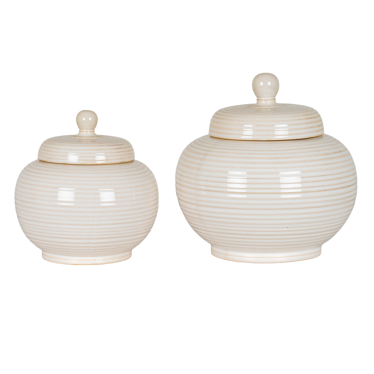 Neva Large Lidded Ceramic Jar - image 4