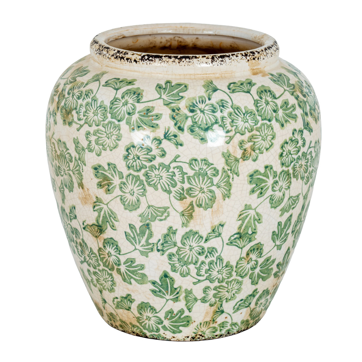 Small Green Clover Olpe Vase - image 1