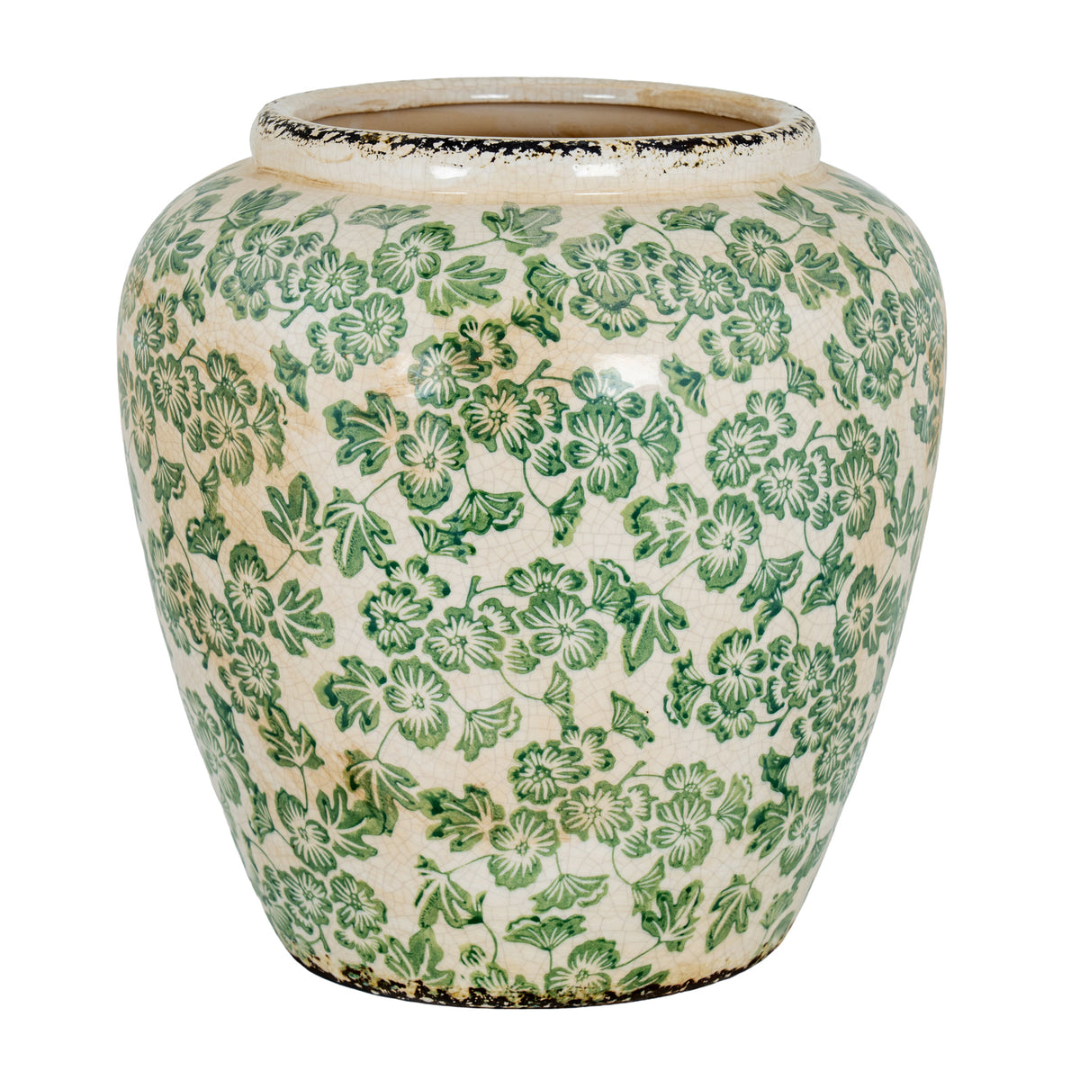 Large Green Clover Olpe Vase - image 1