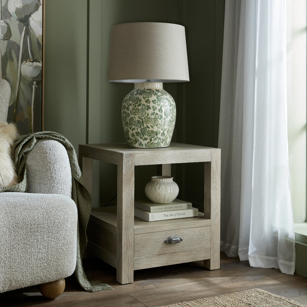 Green Clover Ceramic Pot Lamp - image 1