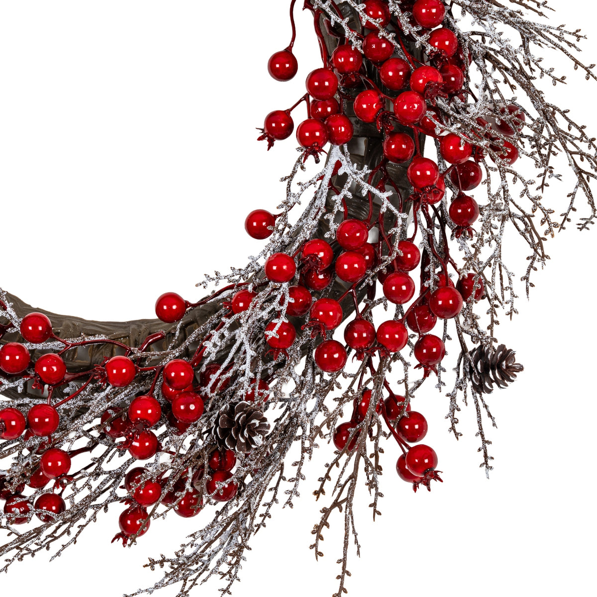 Winter Wreath With Red Berries - image 2