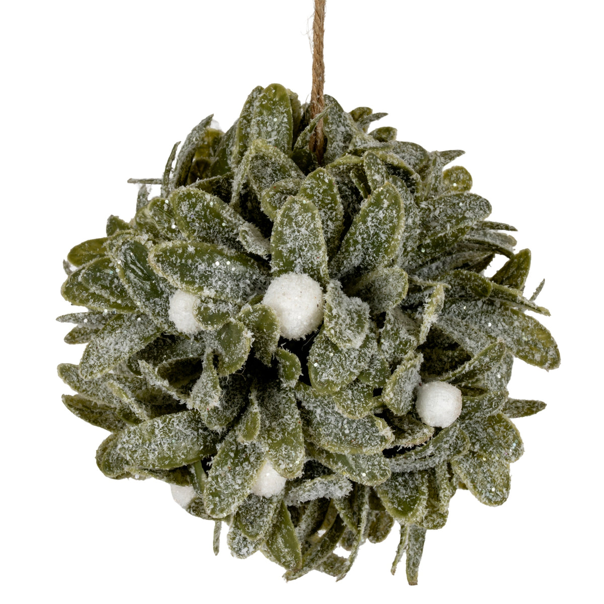 Frosted Mistletoe Ball Decoration - image 2
