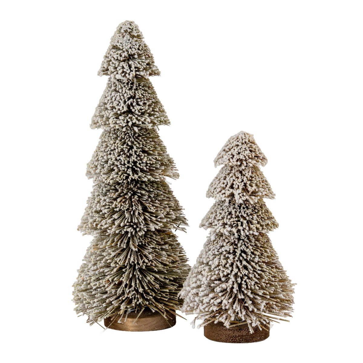Medium Tiered Snowy Brush Tree - image 3
