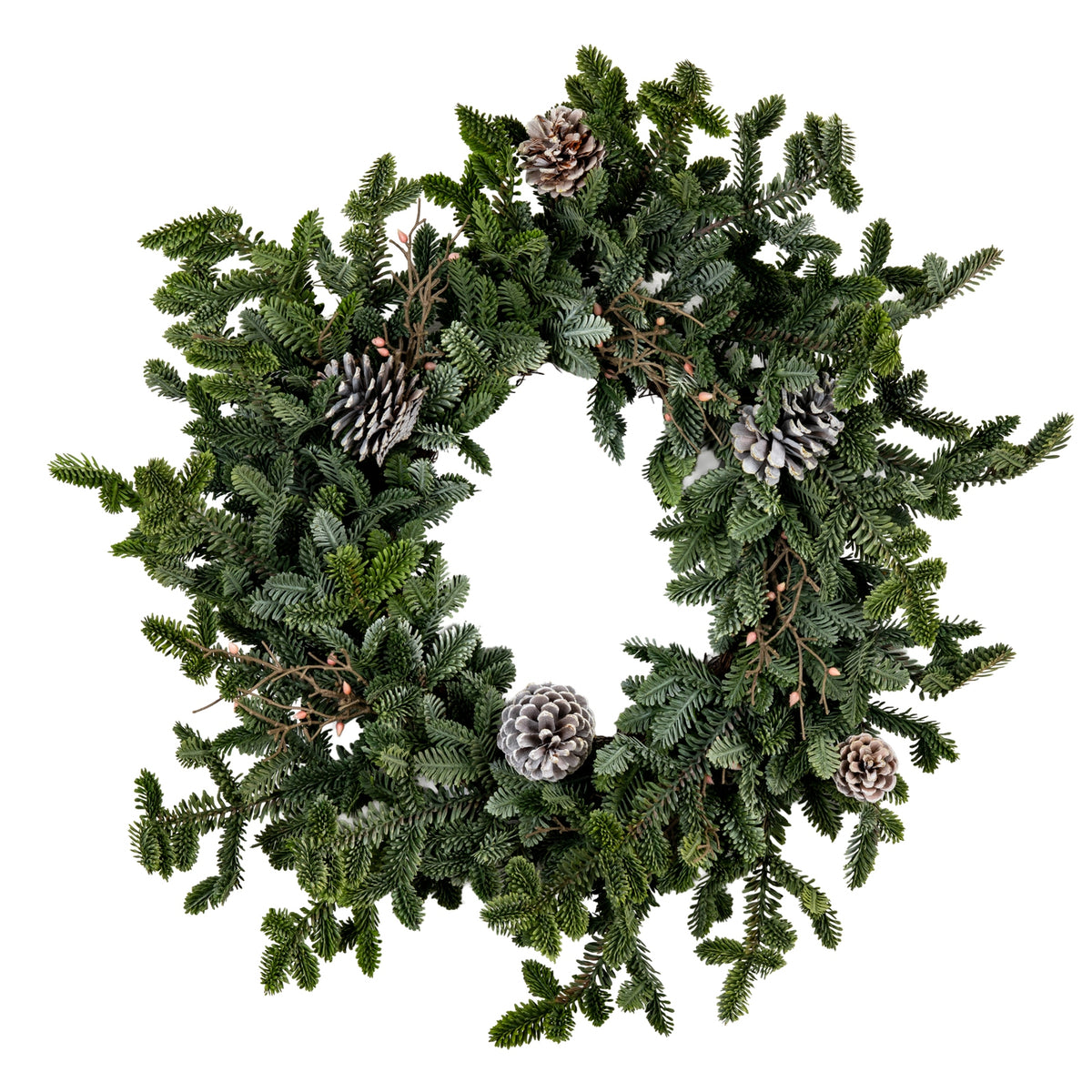 Woodland Pine Wreath With Pinecones - image 1