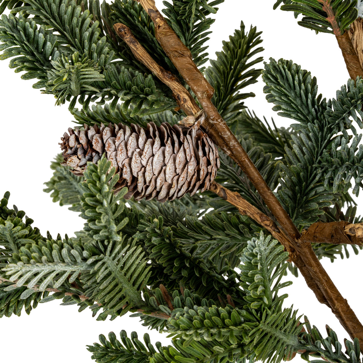 Woodland Pine Teardrop Swag With Pinecones - image 2