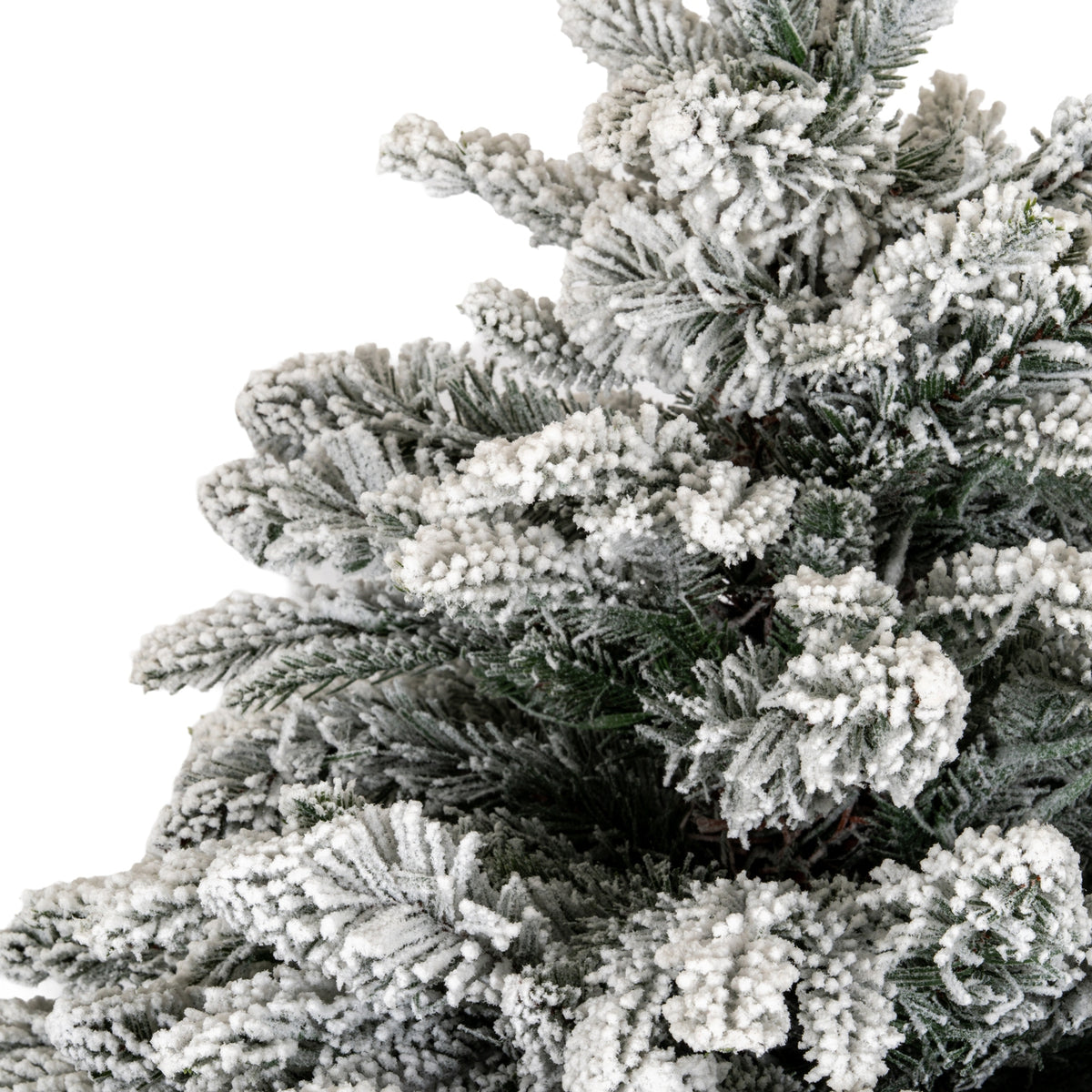 Snowy Norway Fir Pre-Lit Led 300L Fir Tree In Rattan Pot - image 2