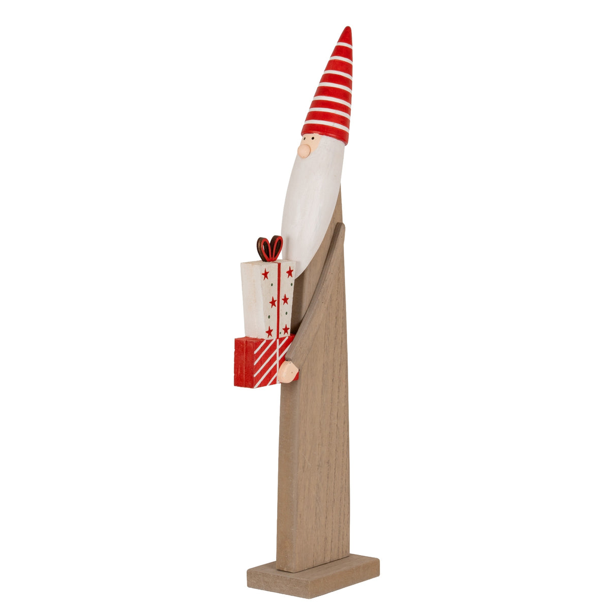 Wooden Festive Elf with Presents - image 1