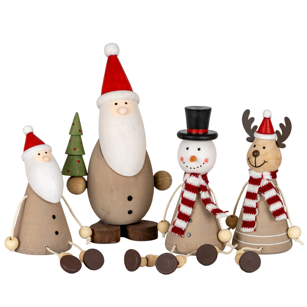 Wooden Jolly Sitting Reindeer Decoration - image 4