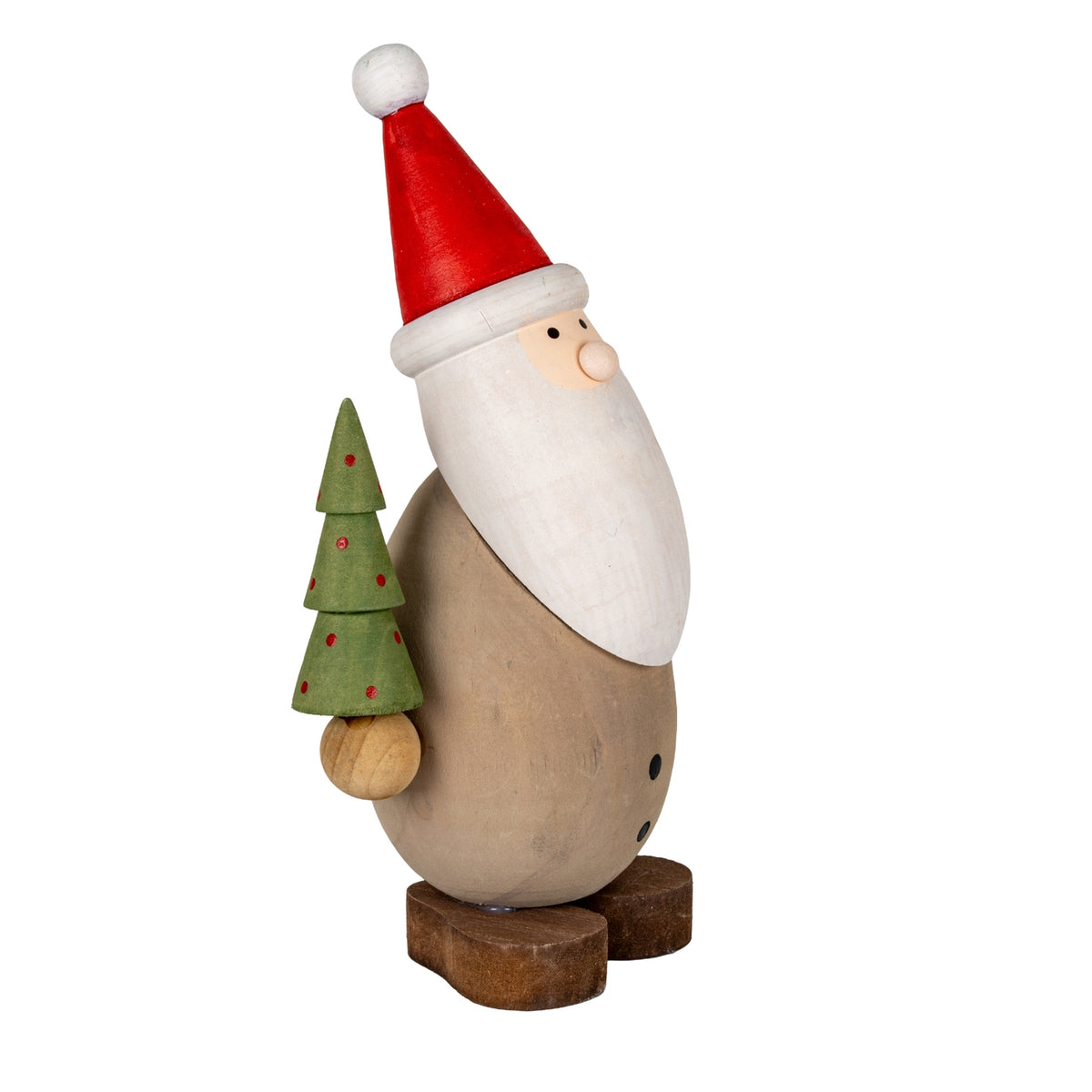 Wooden Santa with Tree - image 2