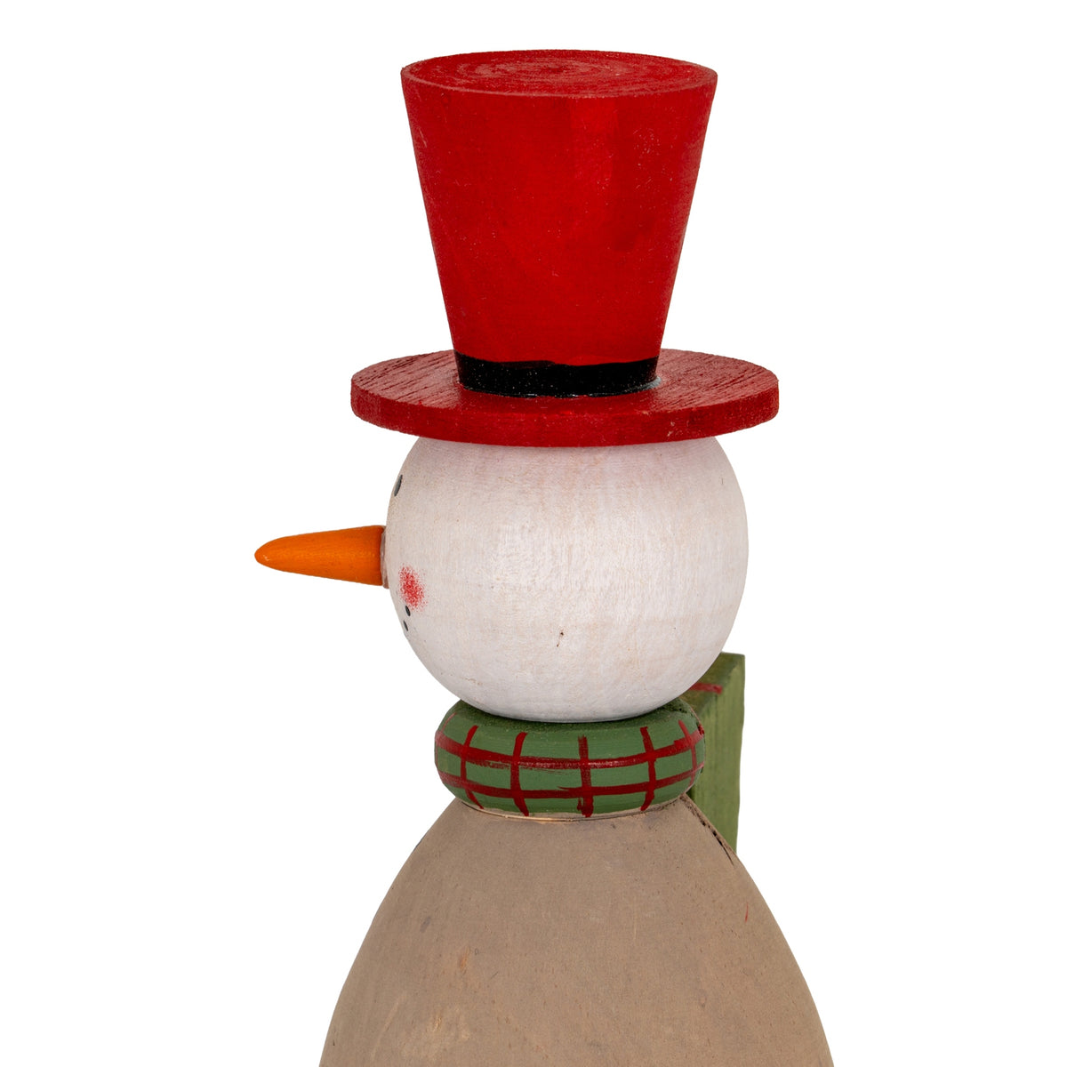 Wooden Snowman with Present - image 4