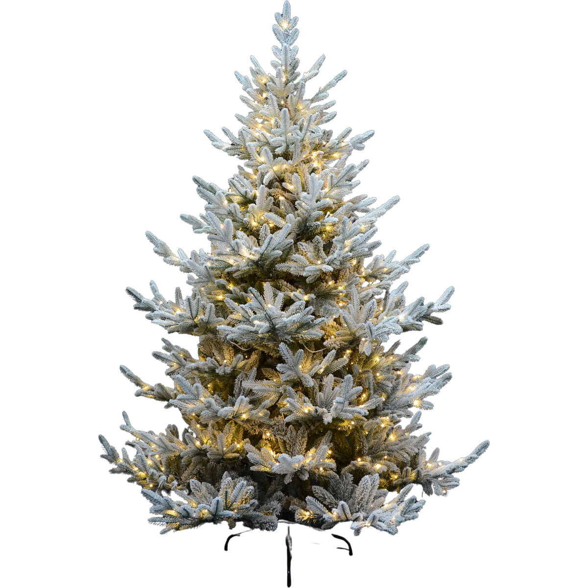 Snowy Spruce 7Ft Pre Lit 500 Led Christmas Tree - image 1